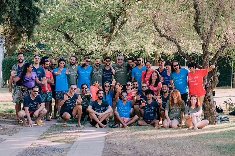 Team photo of Lime Inc., showcasing the entire group together