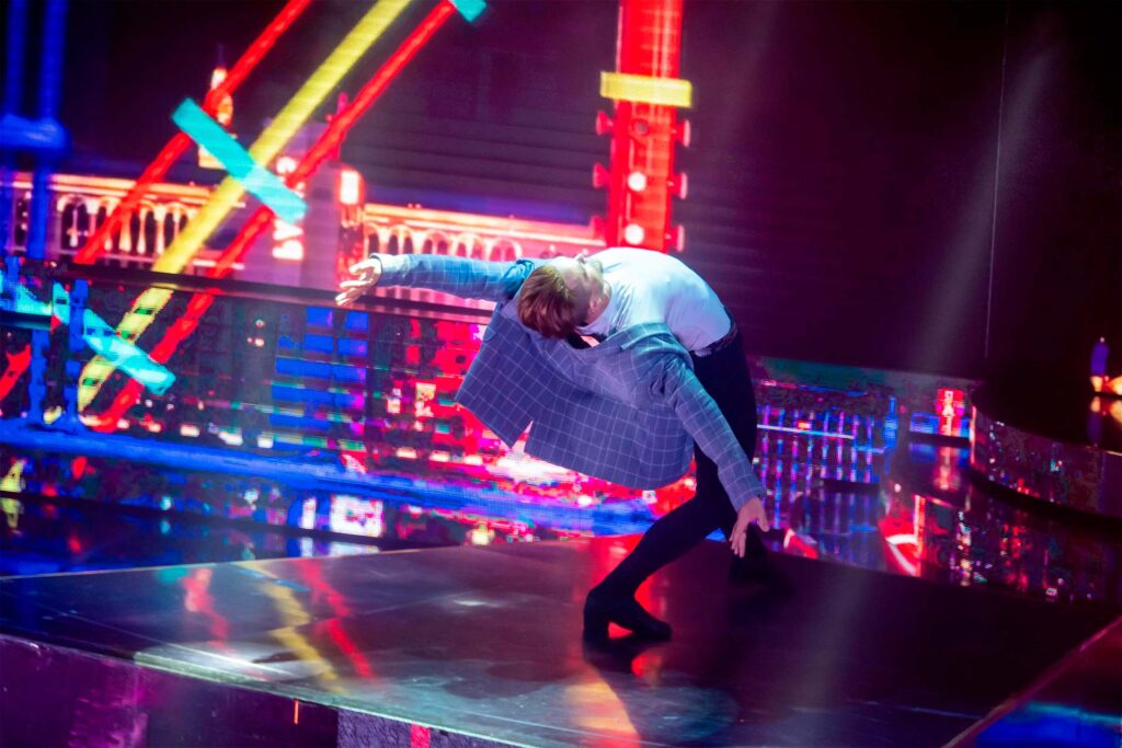 Dancers performing on stage