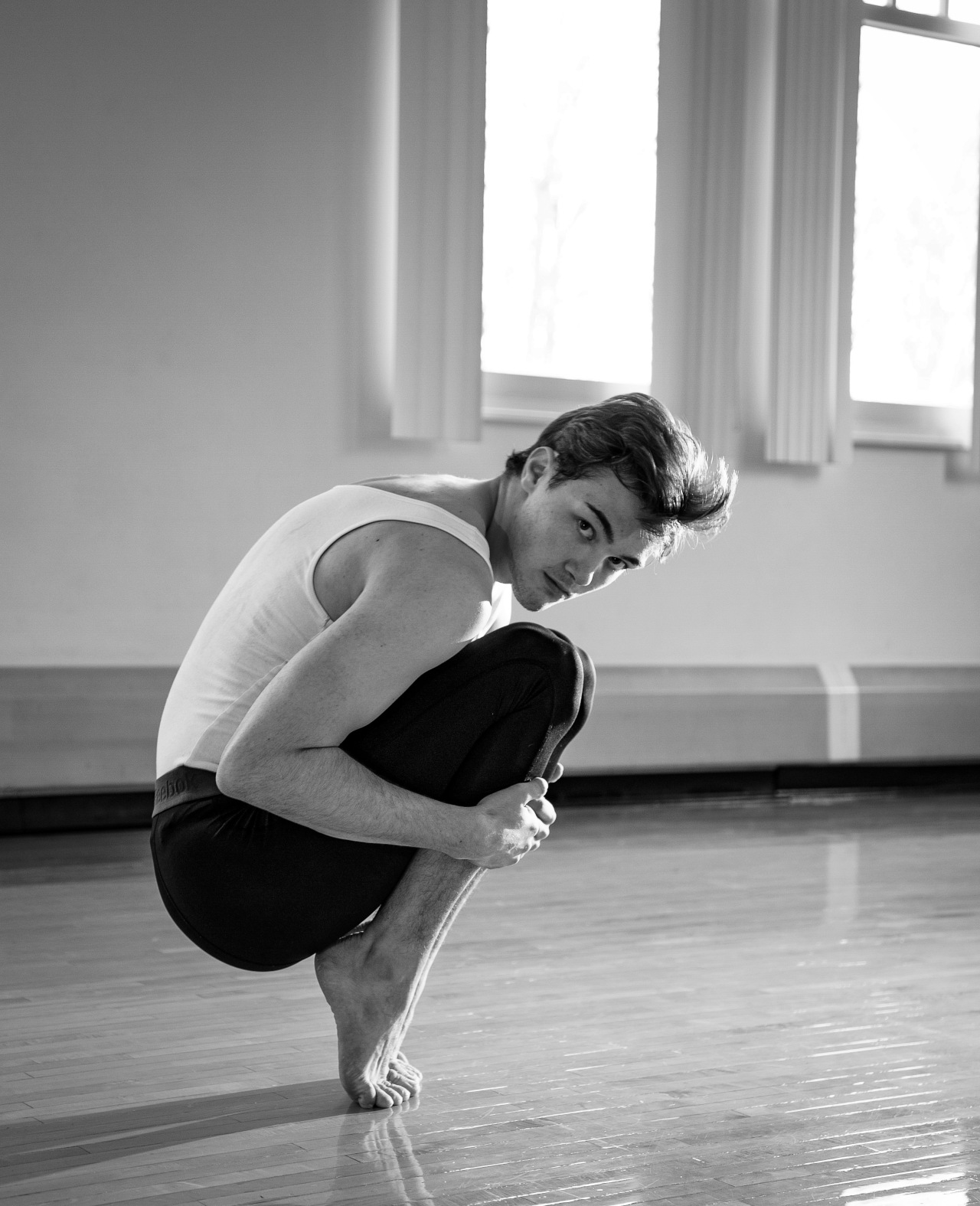 Dancer striking a dance pose.